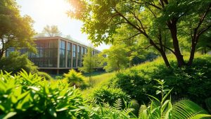 Vizionari antreprenoriat verde România natură clădire modernă