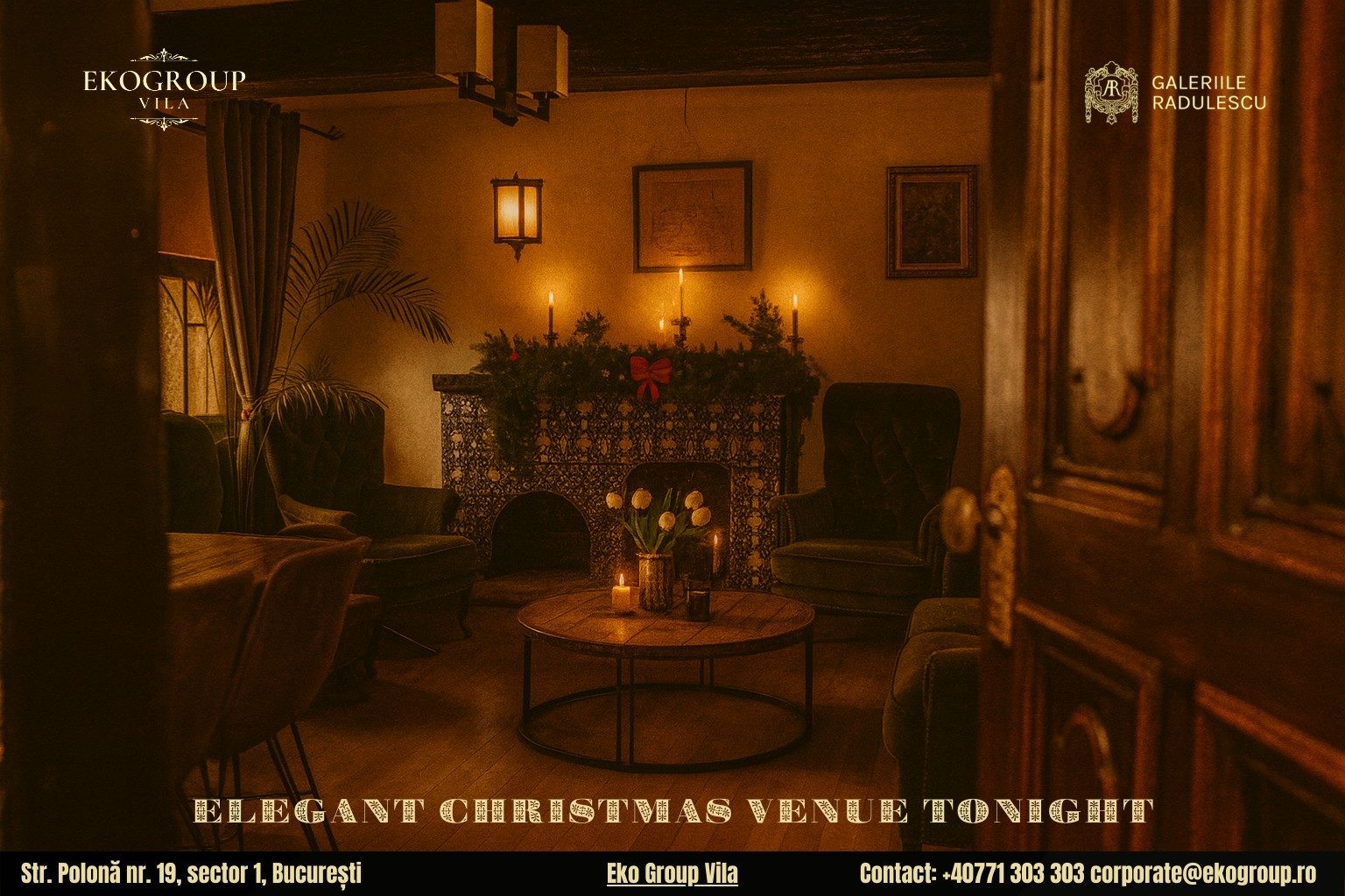 Destinații de Crăciun în București: Crăciunul anilor ’30 la Eko Group Vila, alegerea supremă de eleganță și nostalgie