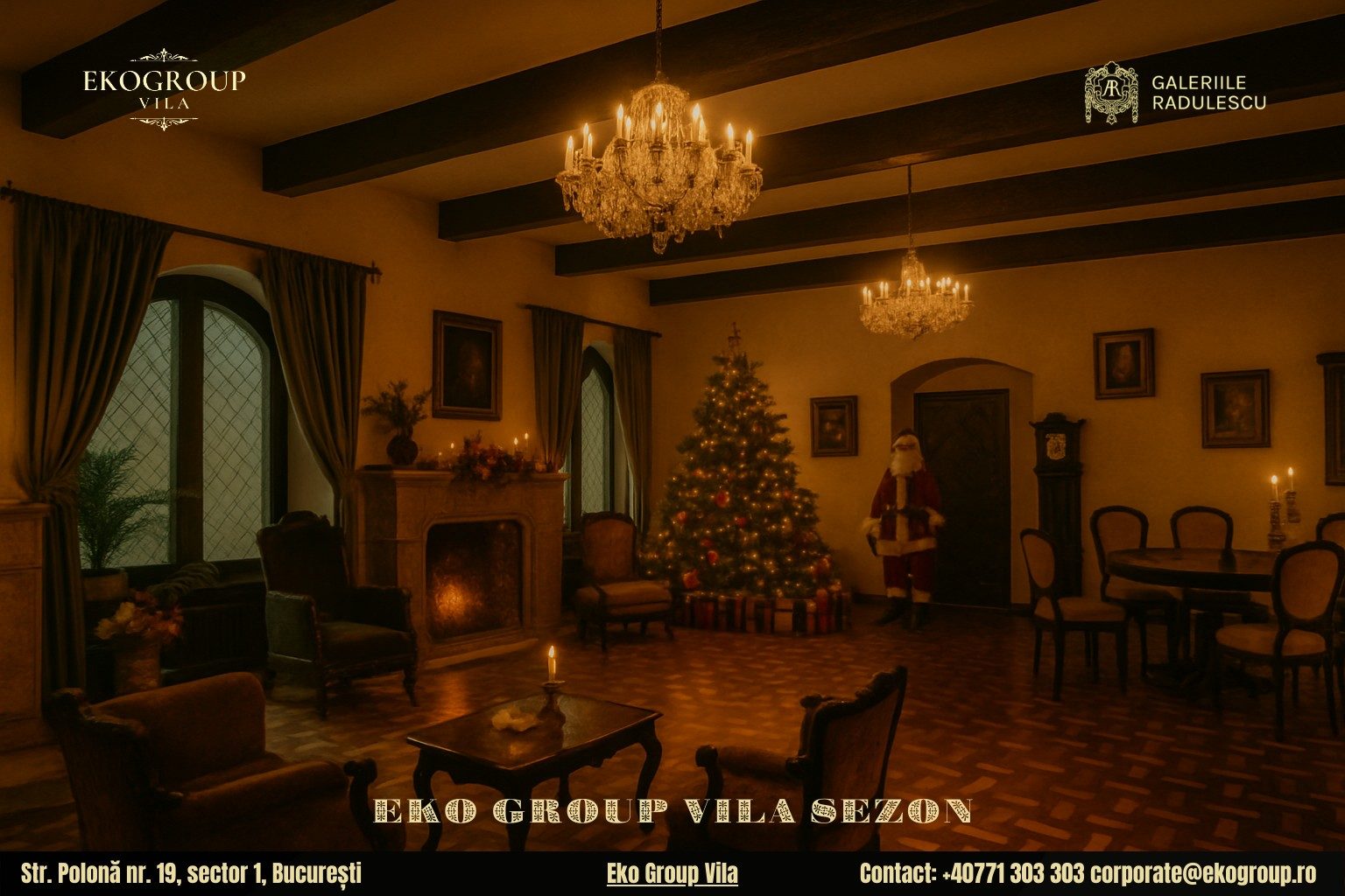 Evenimente de Crăciun București: O Călătorie în Timp cu Crăciunul Anilor ’30 la Eko Group Vila